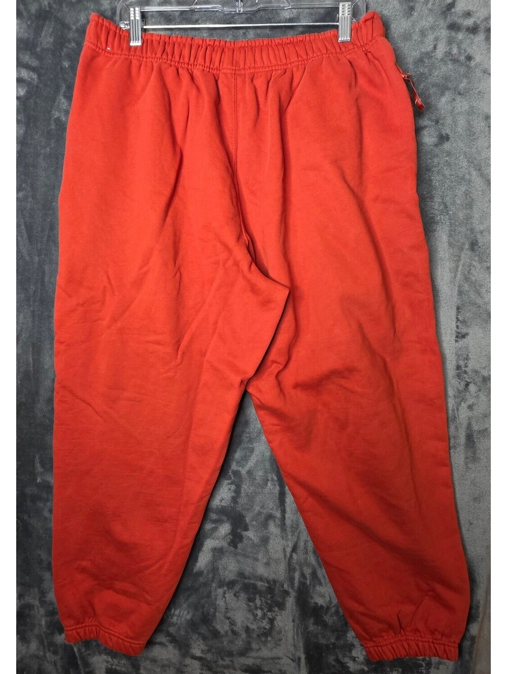 Nike Solo Swoosh Men's Burnt Orange Fleece Pants Sz Large - Picture 6 of 9